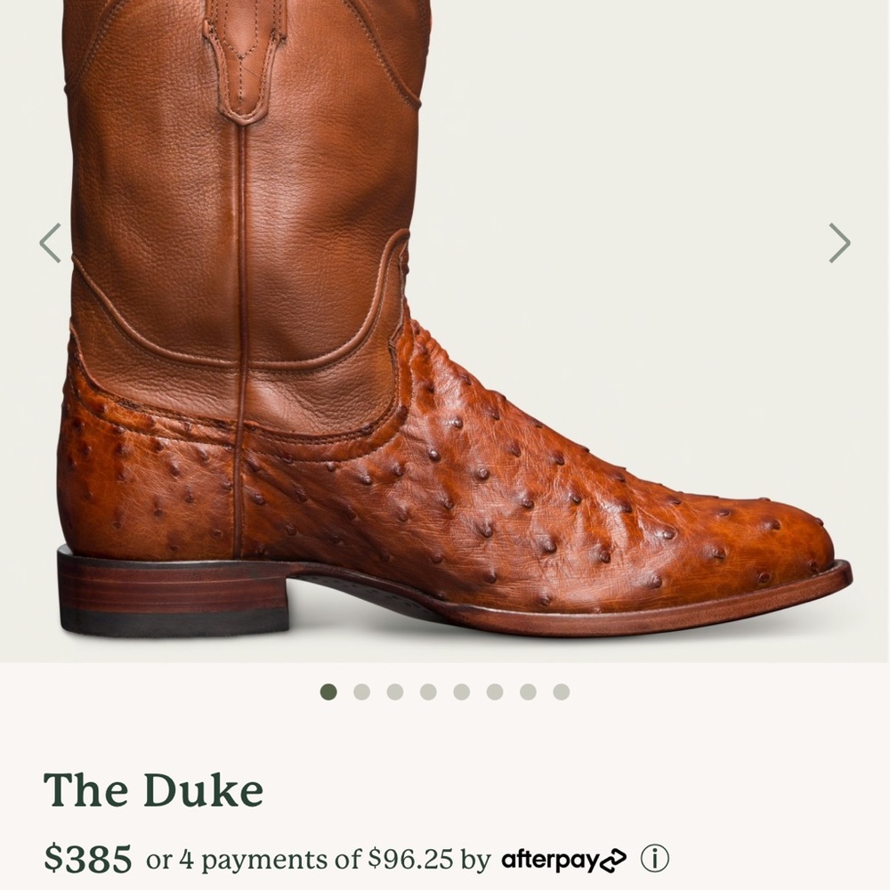 Tecovas Duke Pecan Ostrich 11.5D